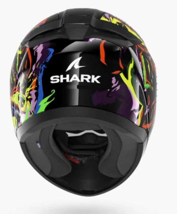 Shark Ridill 2 Helmet Raging Beast Gloss Black-Violet-Yellow (KVY) - Image 4