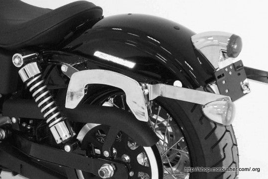 Side cases Carrier C-Bow Chrome Harley Davidson - Hepco Becker - 630722 00 02 - Image 2
