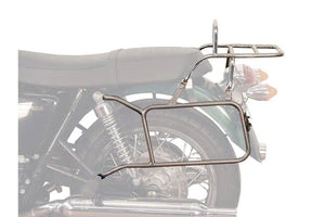 Side cases + Top case Set Permanently Fixed (Chrome) Triumph Bonneville T100  SE Carrier - Hepco Becker - 650774 00 02
