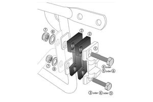 Sidecases Lock adapters - Hepco Becker - 700114