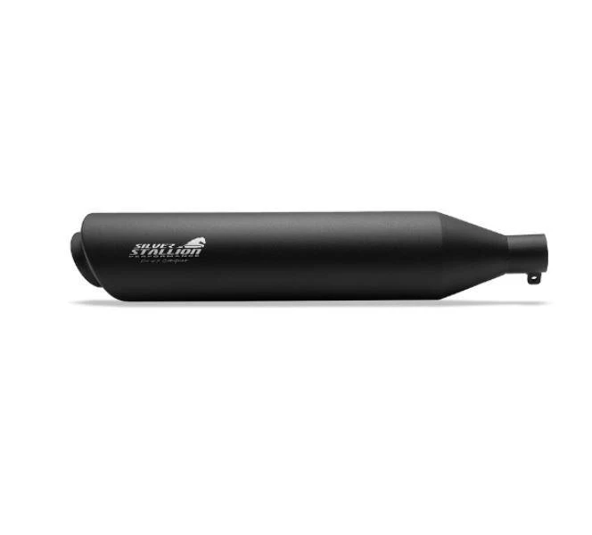 Silver Stallion-Exhaust (Black-Matte) For RE-Goan ( Latest J Series ) Reborn/Classic /Meteor 350/Goan Classic