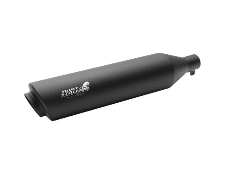 Silver Stallion-Exhaust (Black-Matte) For RE-Goan ( Latest J Series ) Reborn/Classic /Meteor 350/Goan Classic - Image 2