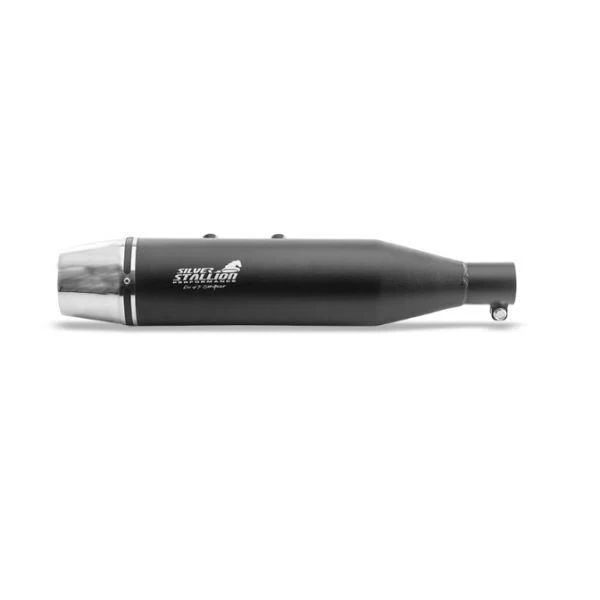 Silver Stallion Exhaust For Royal Enfield Hunter 350-Dual Tone