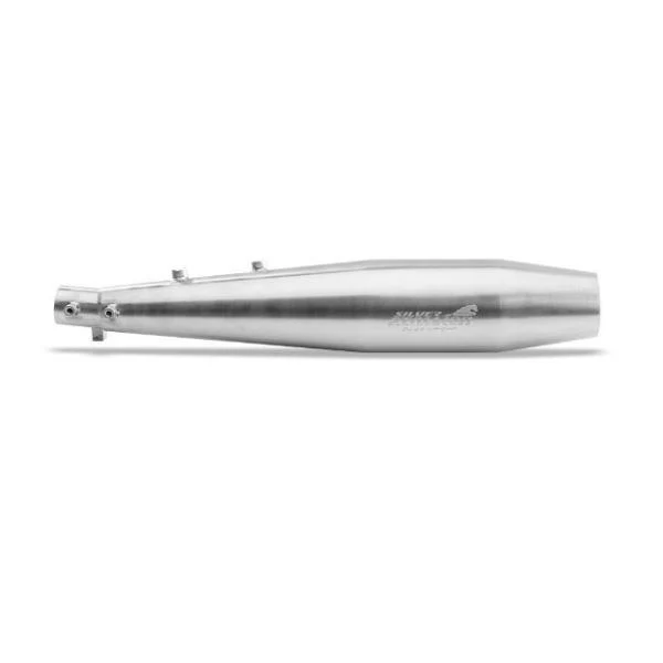 Silver Stallion Exhaust For Royal Enfield Interceptor / GT 650 Twin-Brushed finishes - Image 2