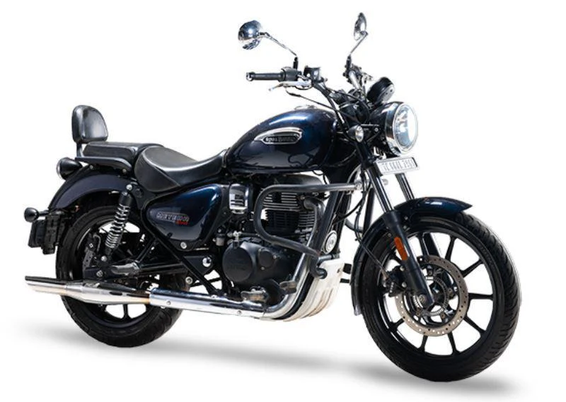 Silver Stallion Exhaust For Royal Enfield Reborn / Meteor 350-Black Matte - Image 3