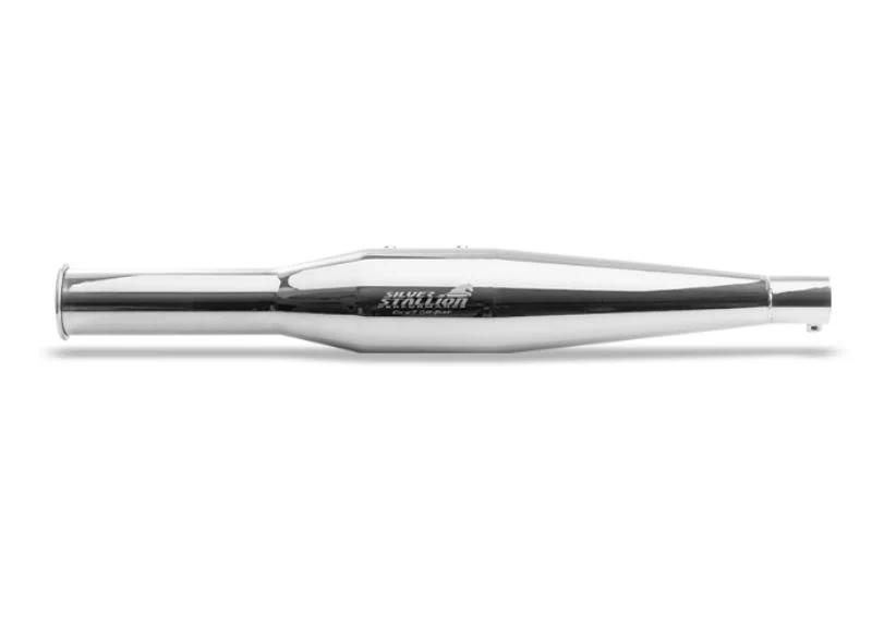 Silver Stallion-Exhaust (Silver) For Royal Enfield - Sturdy ( Uce ) Classic / Thunderbird
