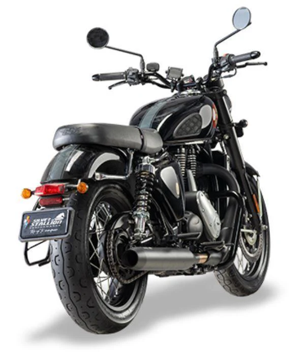 Silver Stallion-Performance Exhaust (Black-Matte) For BSA Goldstar 650-Ranger - Image 2