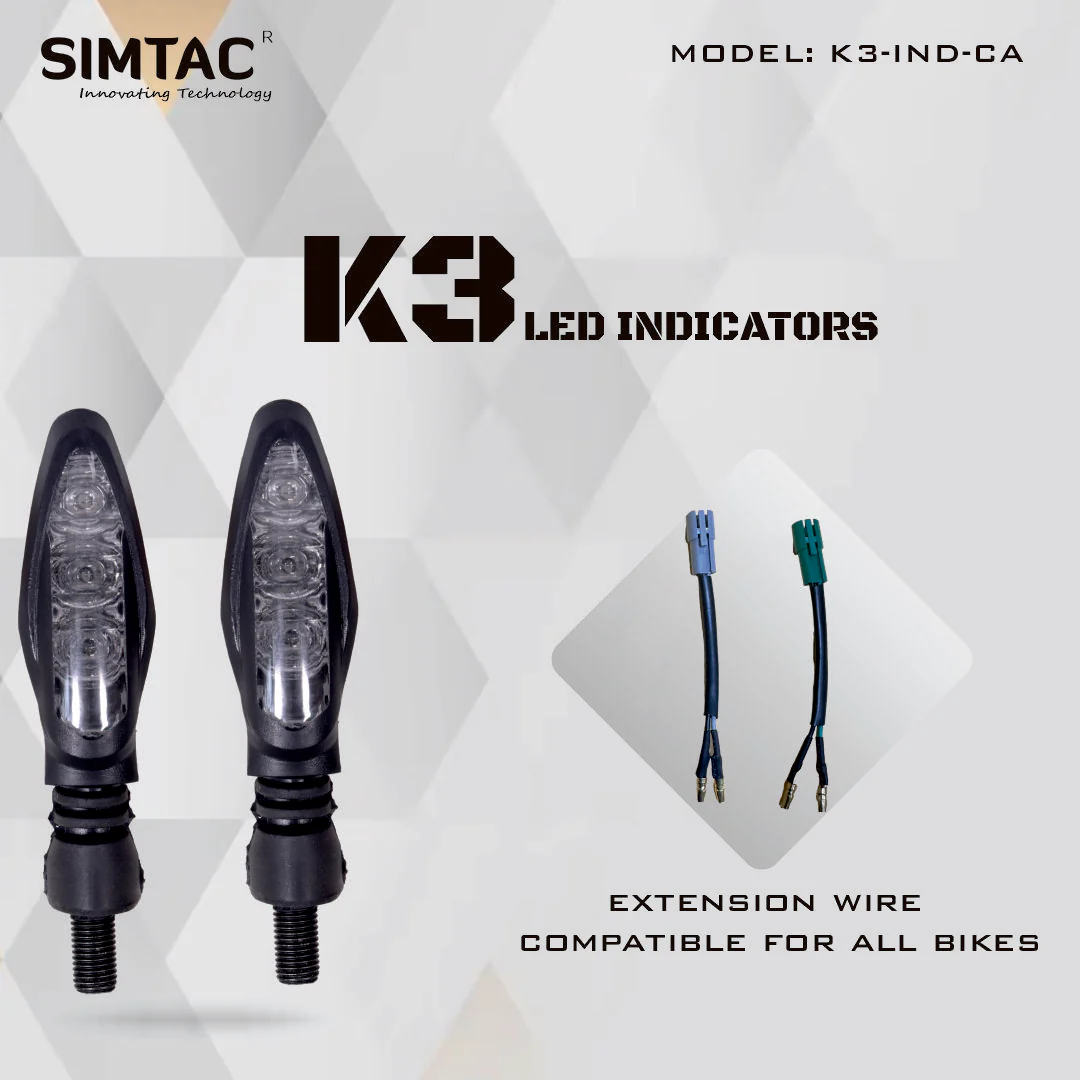Simtac | K3 LED Indicator for SUZUKI Bikes | SUZUKI-K3-IND | K3-IND-CA - Image 3