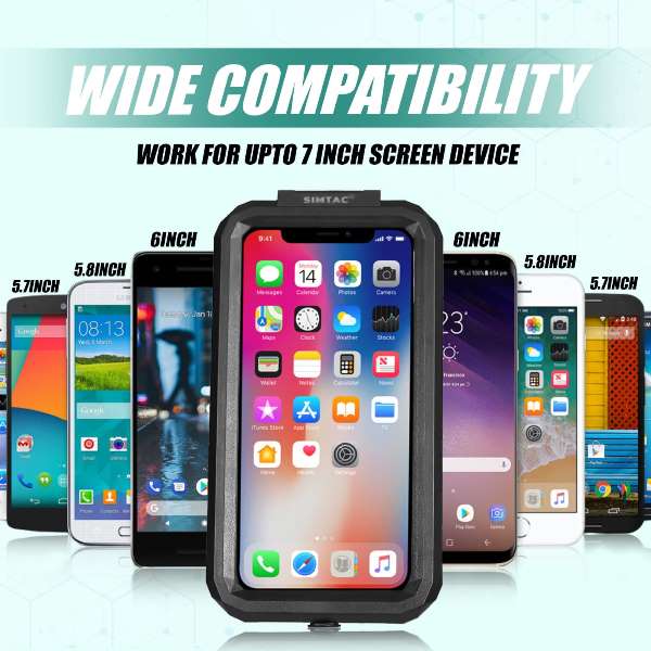 Simtac-Mobile Holder Waterproof Wireless Charger With USB C For Bikes/ Scooters (MHWPWC-15C) - Image 3