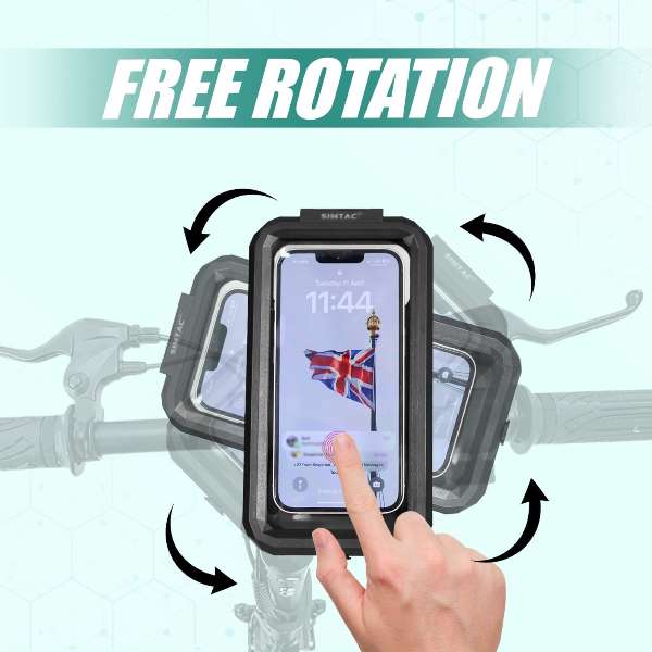 Simtac-Mobile Holder Waterproof Wireless Charger With USB C For Bikes/ Scooters (MHWPWC-15C) - Image 4