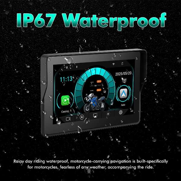 Simtac Motorcycle 5 Navigation System With Camera DVR - M4D - Image 8