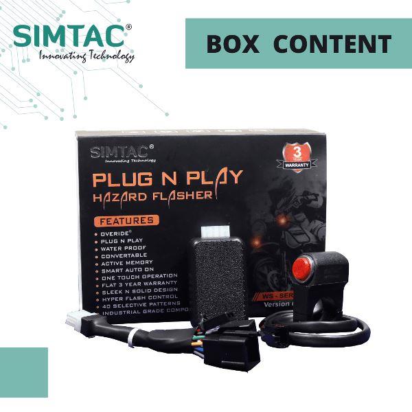 Simtac Plug N Play Hazard Flasher with Switch For Bajaj – Version 6.0 (DNR-WS6) - Image 8