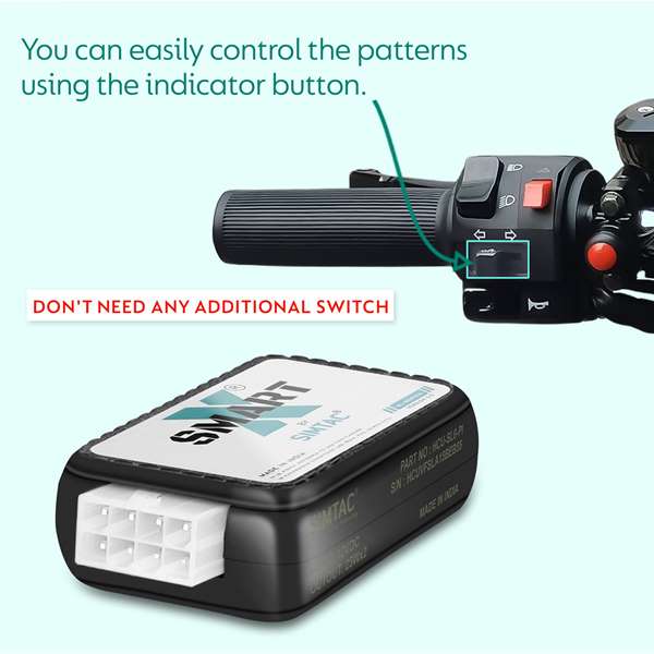 Simtac -Switchless Smart-x Hazard Flasher For KTM Adventure 250 & 390 (ADV-SL6) - Image 4