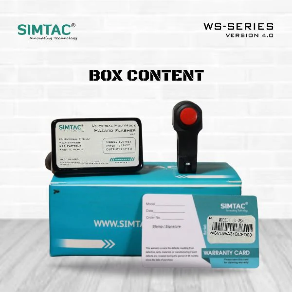 Simtac-Universal Multi Mode Hazard Flasher/ Indicator Blinker With Control Switch (UV-WS4) - Image 3