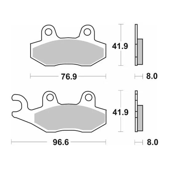 Sintered Brake Pads - SBS 611LS - Image 2
