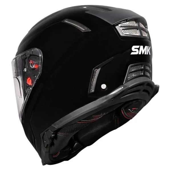SMK-Agnar Solid Full Face Helmet-Black GL 200 - Image 3