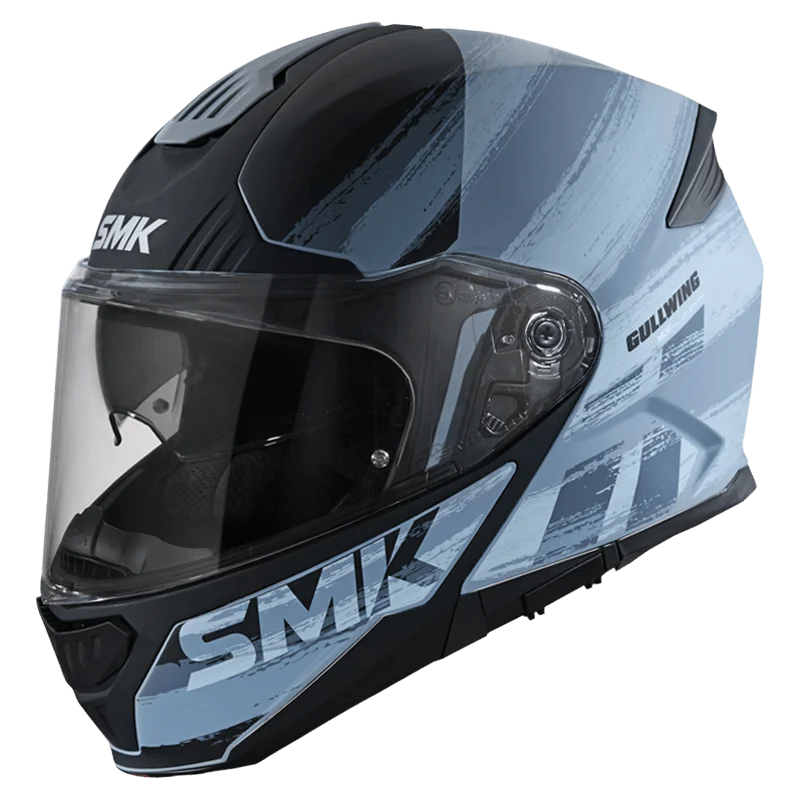 SMK Gullwing Tourleader Matt Blue Helmet- GL626