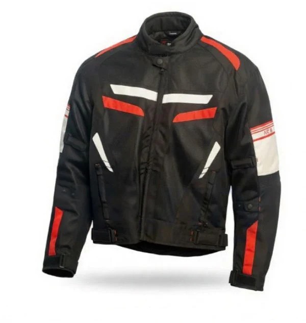 SMK Infinity Rush Riding Jacket Black/Red - Image 2