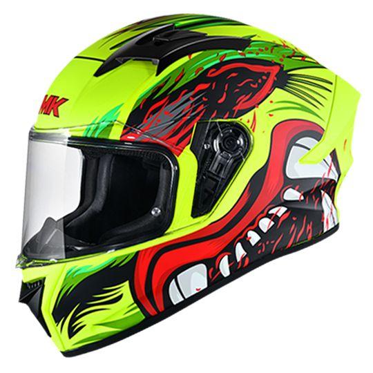 SMK Stellar Animal Matt Black & Yellow Helmet - MA438