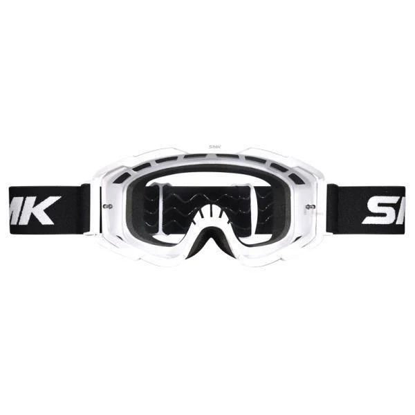 SMK Terrain Off-Road Motorcycle Goggles - White & Black - Image 3