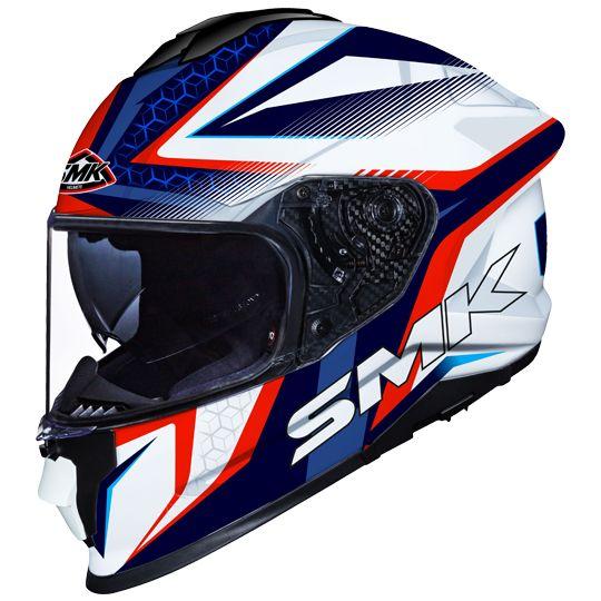 SMK Titan Slick Glossy Multicolour Helmet- GL153