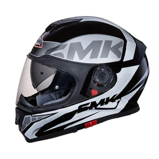 SMK Twister Logo Matt Black & Grey Helmet - MA261