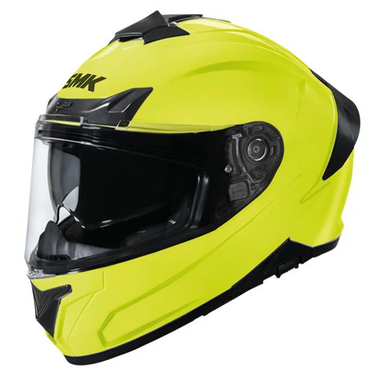 SMK Typhoon Unicolour Hi-Vision Helmet (D Ring) - HV400