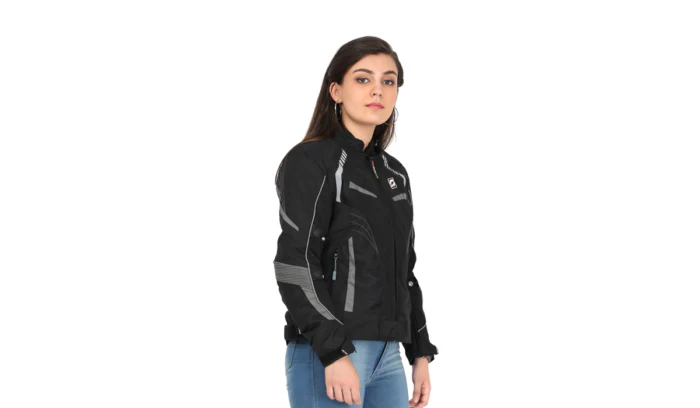 Solace Asmi Ladies Jacket V3.0 (Black & Grey) - Image 3