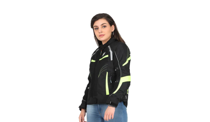 Solace Asmi Ladies Jacket V3.0 (Black & Neon) - Image 2