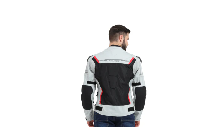 Solace Ramble Riding Jacket (Grey-Red) - Image 2