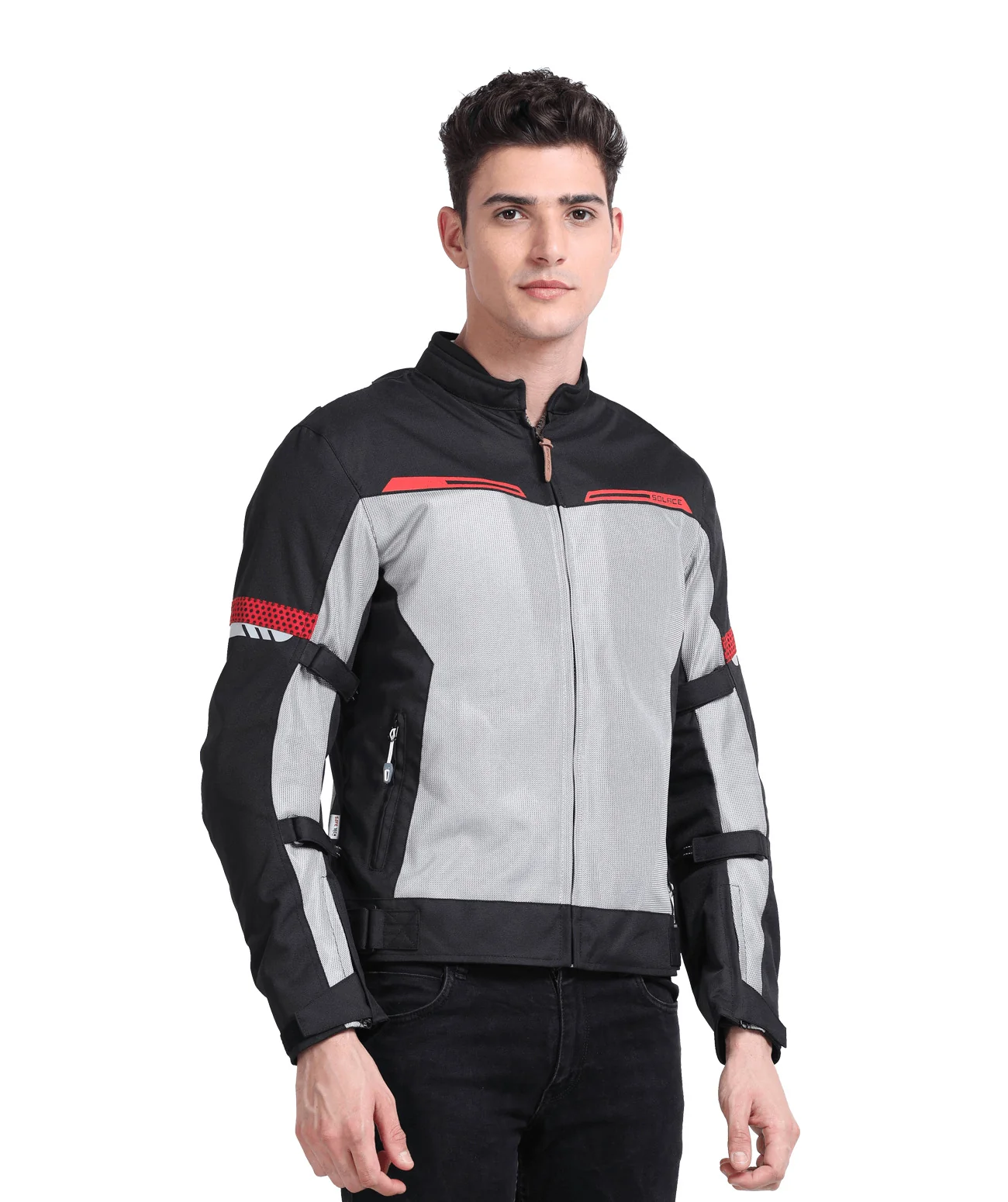 Solace Rival Urban Riding Jacket V3.0 - Black Red - Image 2