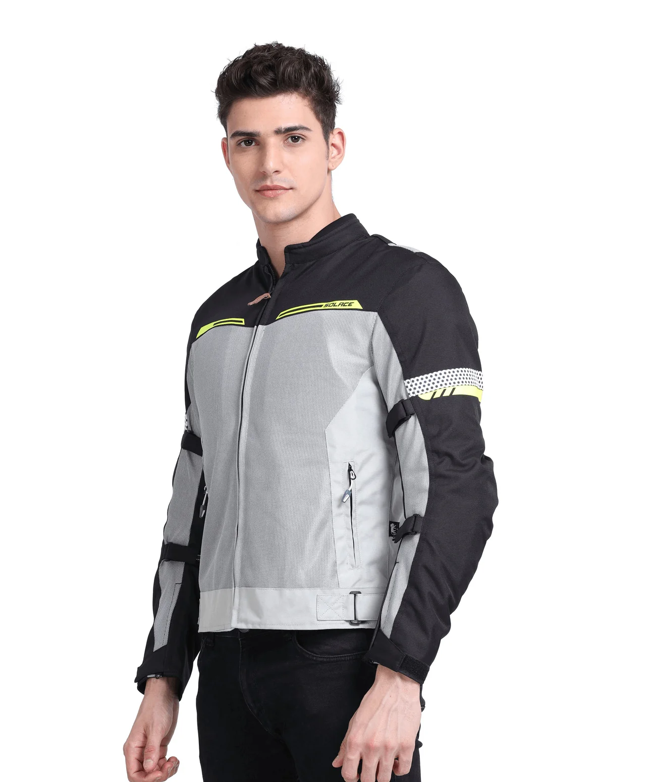 Solace Rival Urban Riding Jacket V3.0 - Silver-Neon - Image 3