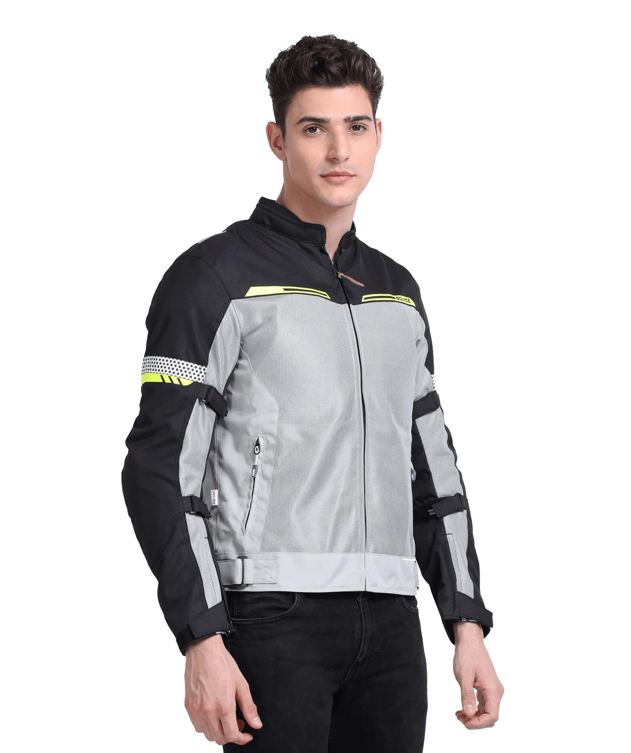Solace Rival Urban Riding Jacket V3.0 - Silver-Neon - Image 4