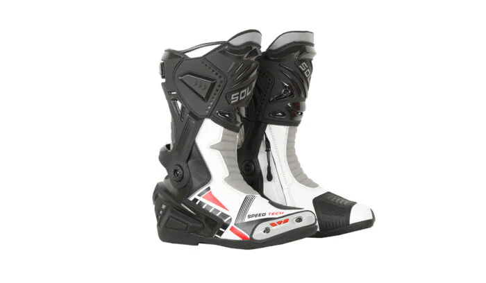 Speed Tech Boots V2 - Solace - White Red - Image 2