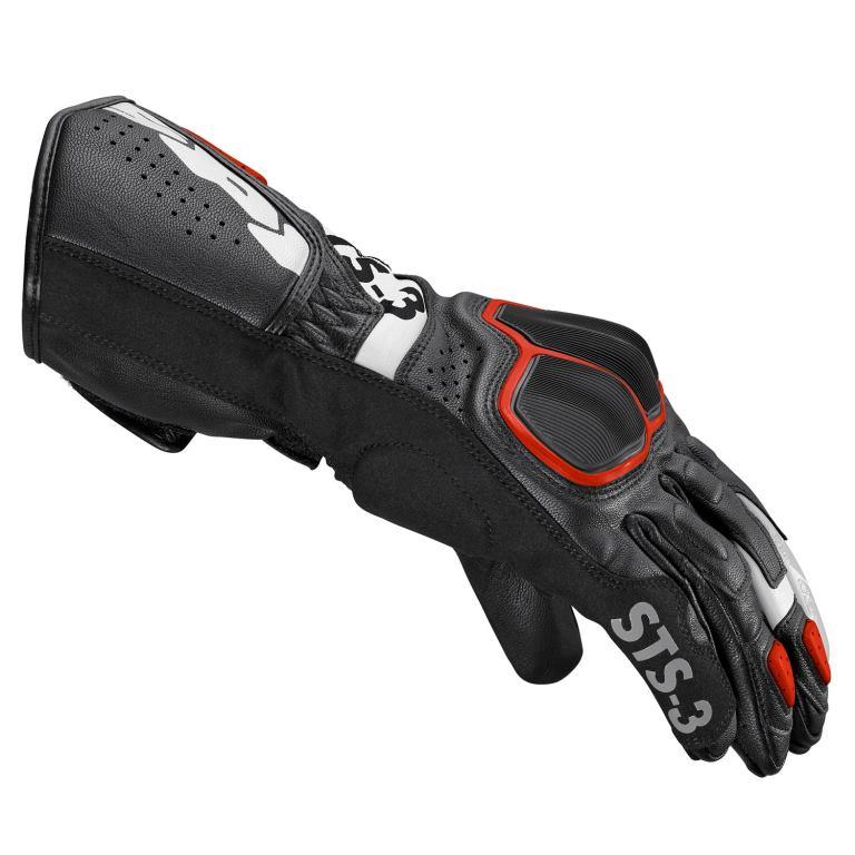 Spidi STS 3 Gloves - Black Red - Image 3