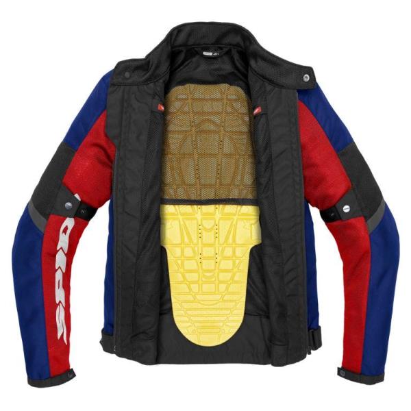 Spidi Tek Net Jacket - Black Blue Red - Image 2
