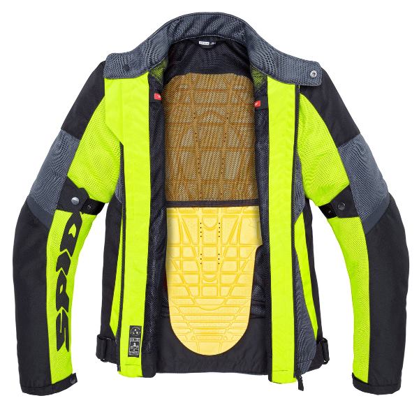 Spidi Tek Net Jacket - Black Yellow - Image 4
