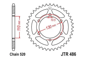 Sprockets Rear (486 - 41t) - JT - JTR486.41 - Image 2