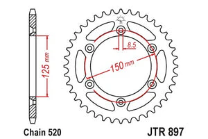 Sprockets Rear (897 - 41t) - JT - JTR897.41 - Image 2