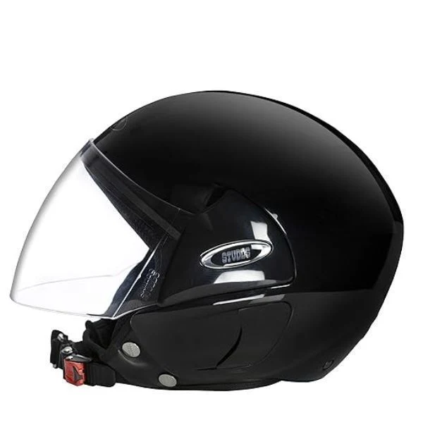 Studds Cub Open Face Helmet Black - Image 4