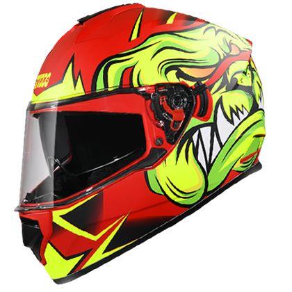 STUDDS DRIFTER D1 DECOR MATT RED N5 HELMET