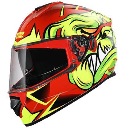 STUDDS DRIFTER D1 DECOR RED N5 HELMET