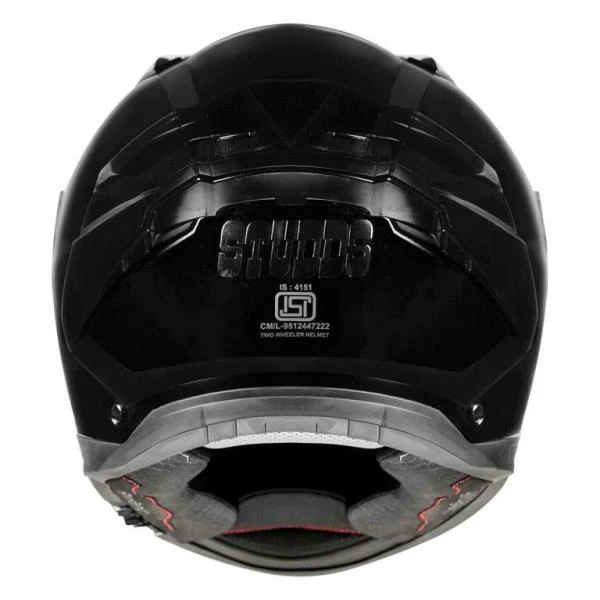 STUDDS Helios Helmet Solid Gloss Black - Image 2