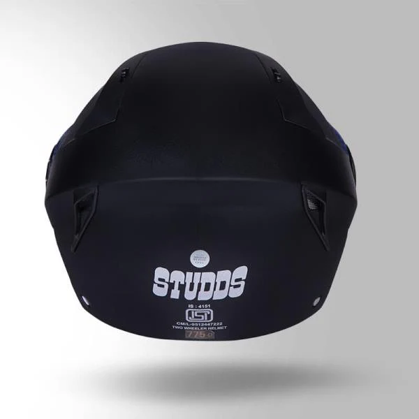 Studds HF Vogue Eco Black-Helmet - Image 5