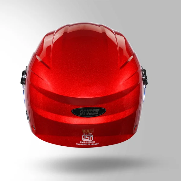 Studds Ray Super Cherry Red-Helmet - Image 4
