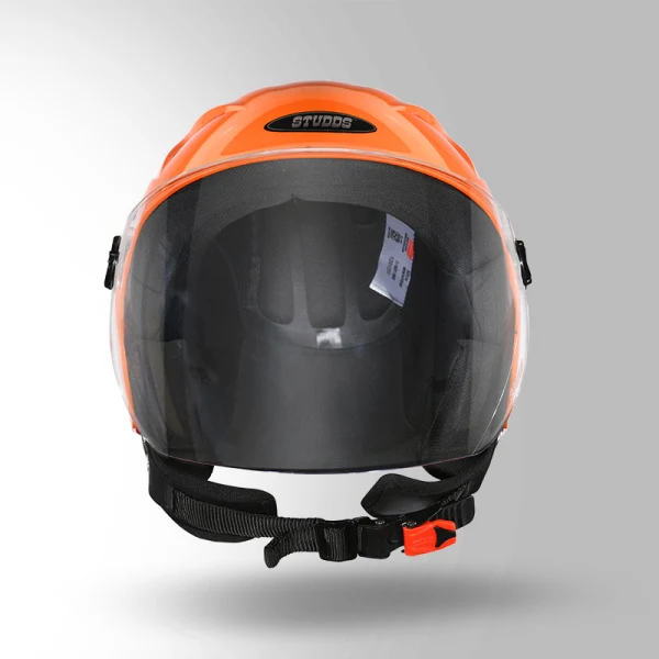 Studds Ray Super Vibrant Orange-Helmet - Image 2