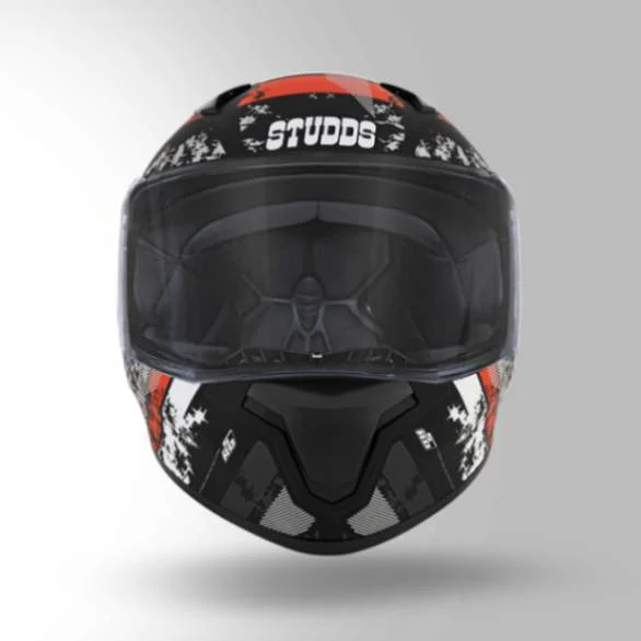 Studds Thunder D1 Decor Matt Black & Red With Spoiler - Full Face Helmets - Image 2