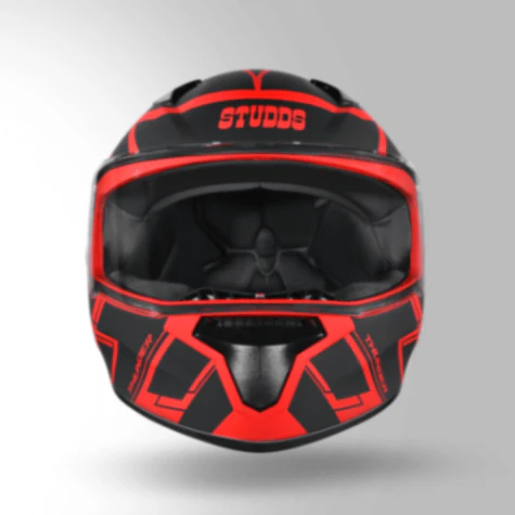 Studds Thunder D3 Decor Red & Black With Spoiler - Full Face Helmets - Image 3