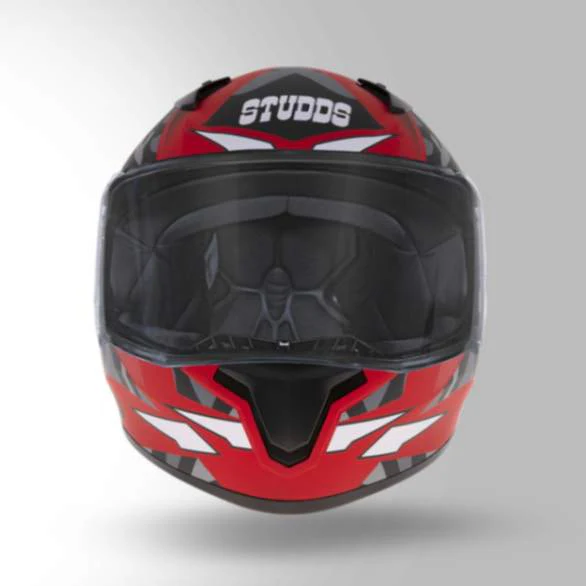Studds Thunder D7 Decor Matt Red & Black With Spoiler - Full Face Helmets - Image 4
