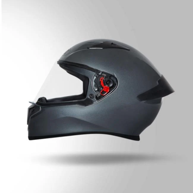 Studds Thunder Gun Grey With Spoiler - Full Face Helmets - Image 3